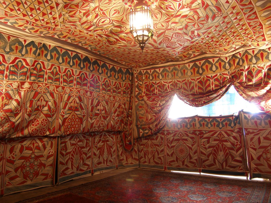 The 'Tent Room' of Doddington Hall - a spectacular Khayamiya Tent in the UK